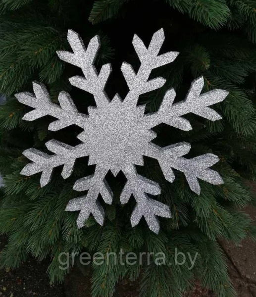 Украшение для больших елок "Снежинка 8-ти конеч." 45 см